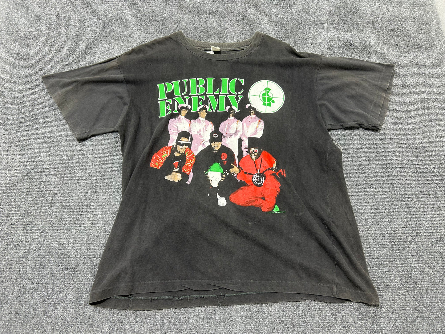 1981 Public Enemy Rap Tee - Black Size XXL(con)