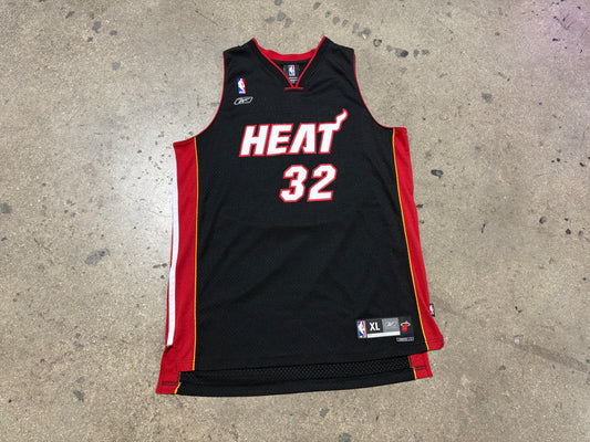 Reebok Miami Heat #32 Shaq Jersey - Black Size XL