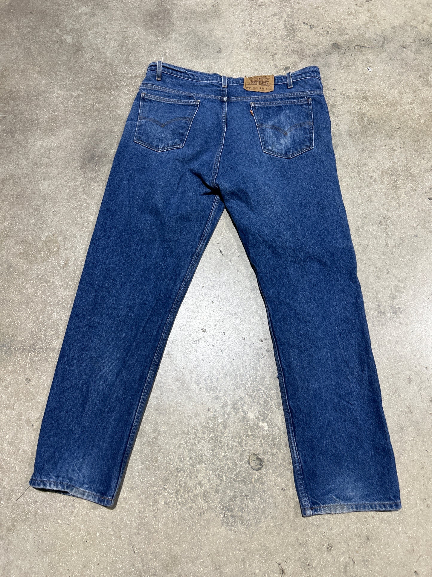 Levi's Orange Tab Regular Fit Straight Leg Denim Jeans - Dark Blue size 38x30