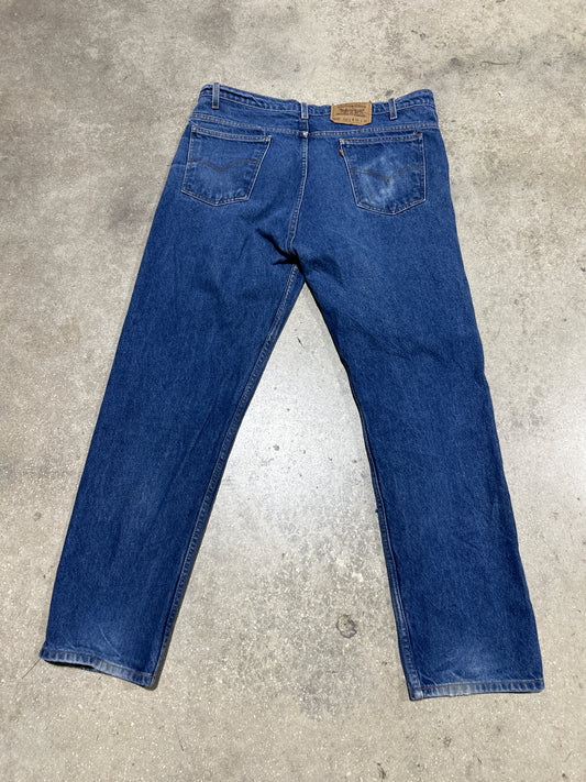 Levi's Orange Tab Regular Fit Straight Leg Denim Jeans - Dark Blue size 38x30