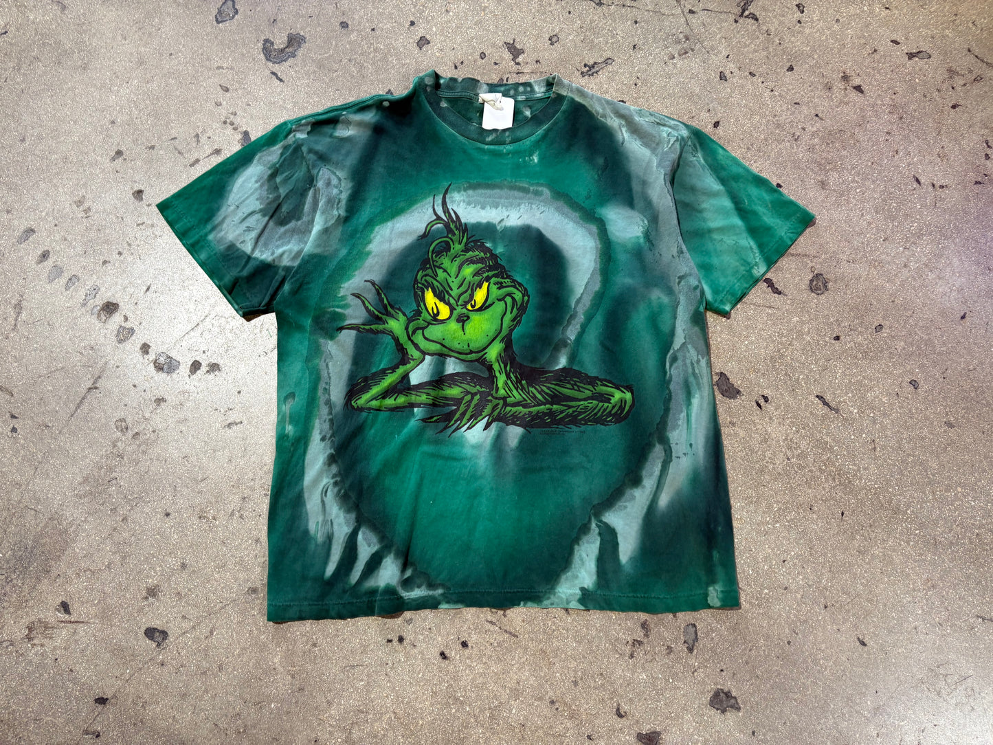 1997 The Grinch AOP Tie Dye Tee - Green Size XXL