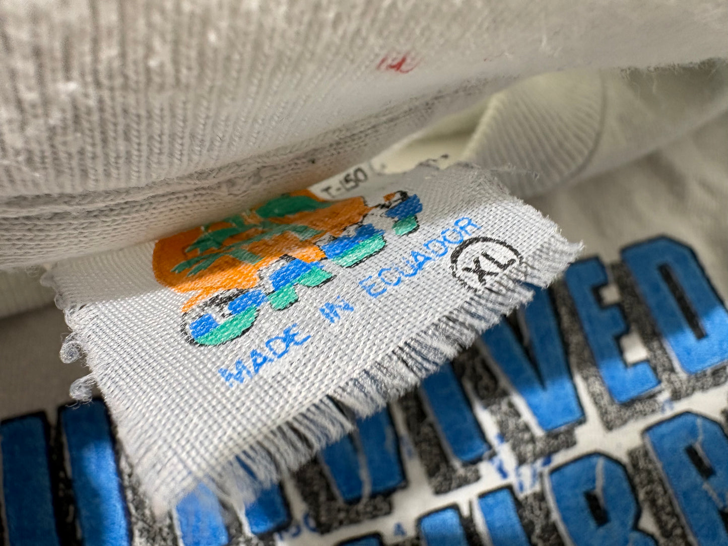 1992 I Survived Hurricane Andrew Tee - White Size XL
