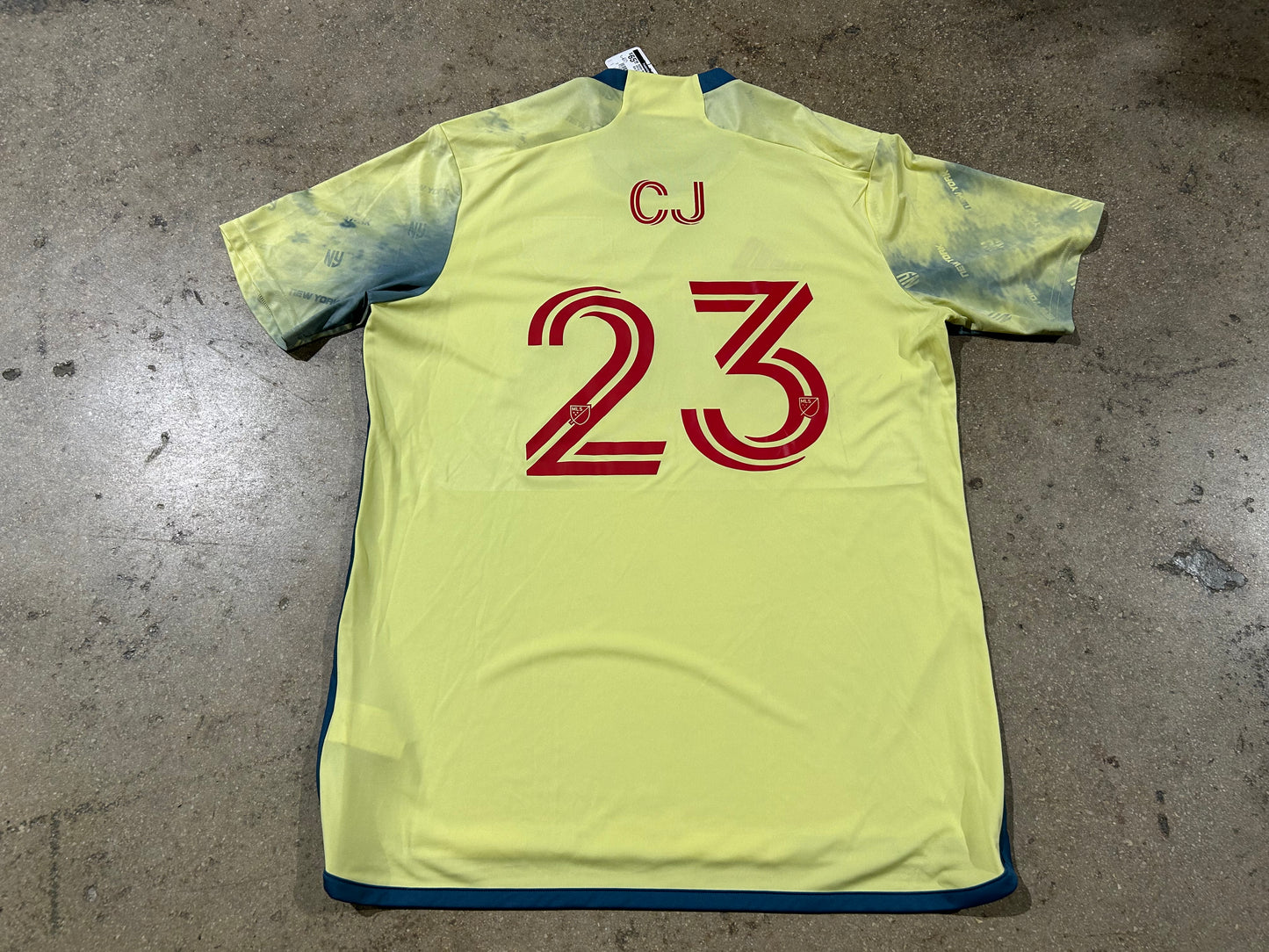 Adidas New York Red Bulls #23 CJ Jersey - Yellow Size XL