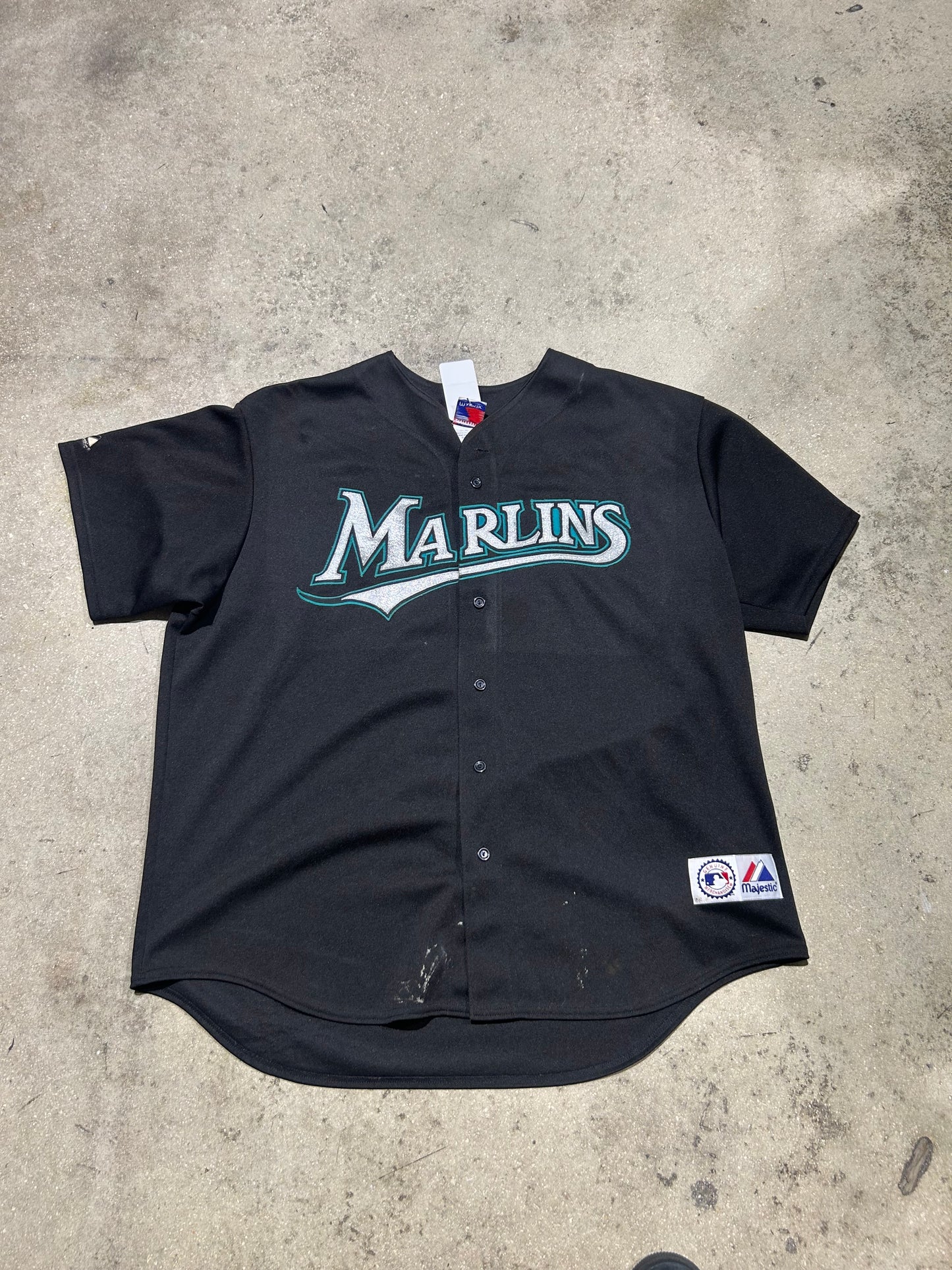 Josh Beckett Florida Marlins Jersey - Black Size XXL
