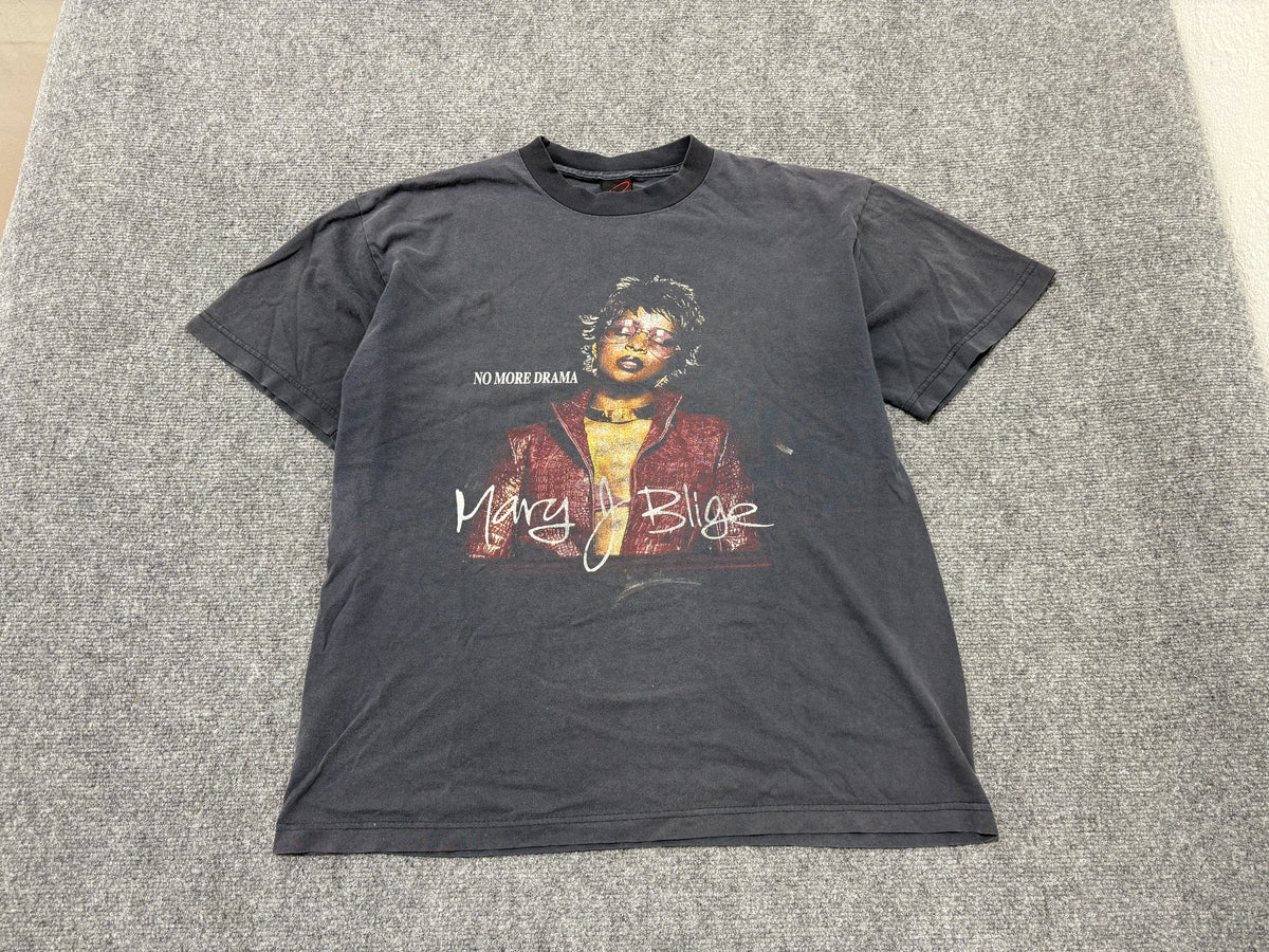 2002 Mary J Blige Tour Tee - Faded Black Size XL