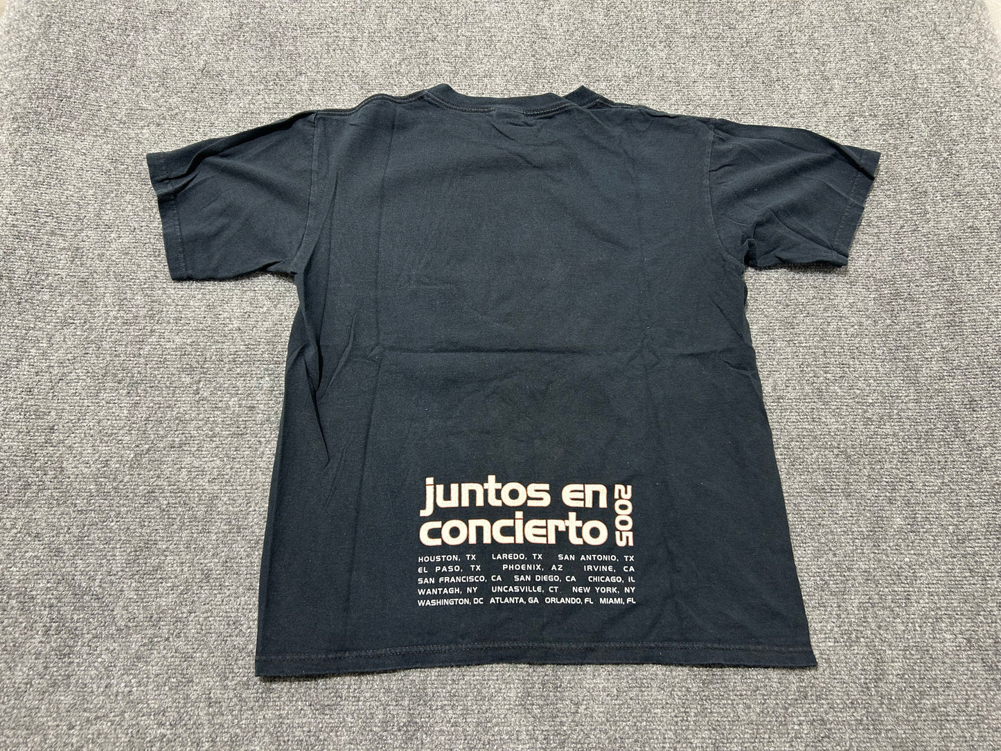 2005 Juntos En Concierto Tee - Black Size Medium