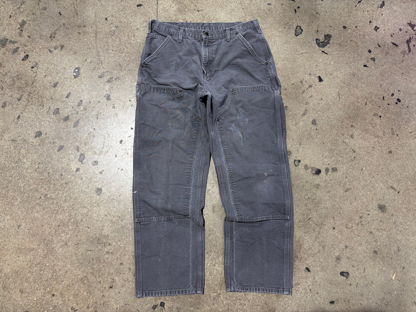 Carhartt Double Knee Carpenter Pants - Grey Size 32