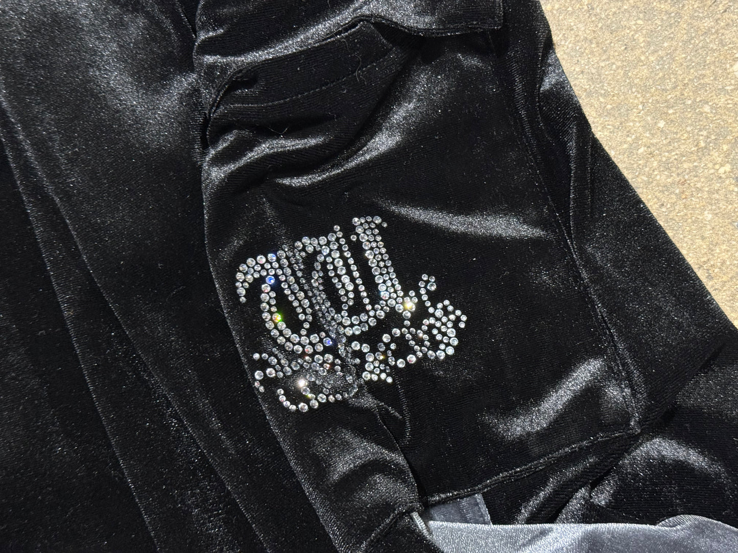 Whimmy Velour Sweatpants - Black Size XL