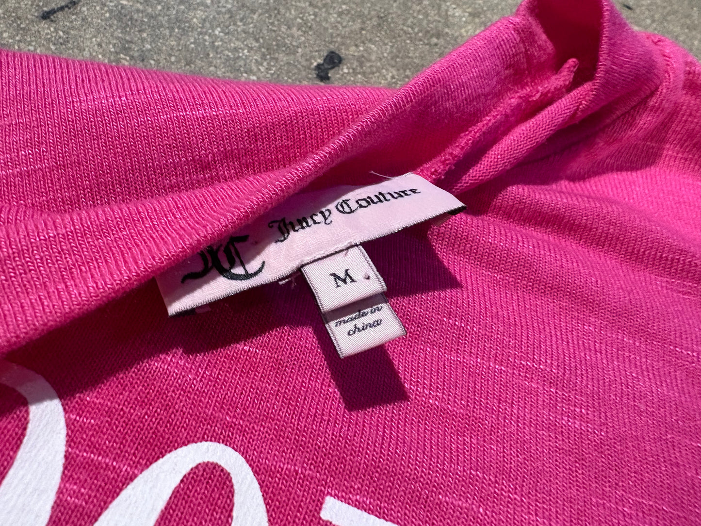 Womens Juicy Couture J'Adore Juicy Long Sleeve - Pink Size Medium