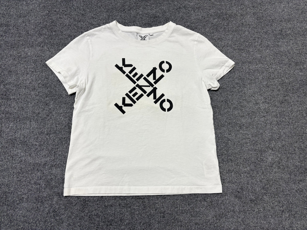 Womens Kenzo  Logo Tee - White Size Large