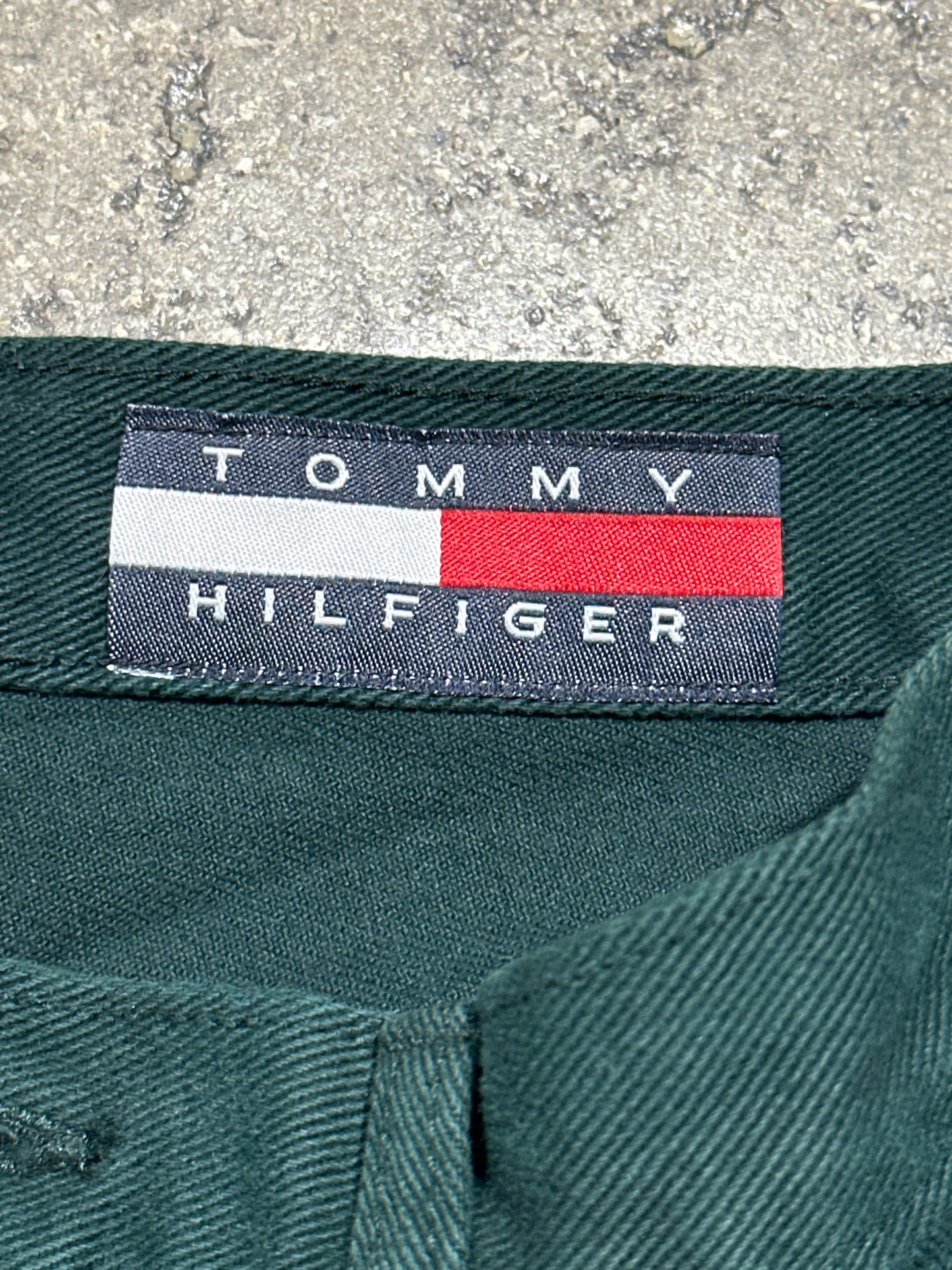 Tommy Hilfiger Baggy Denim Shorts - Green Size 31