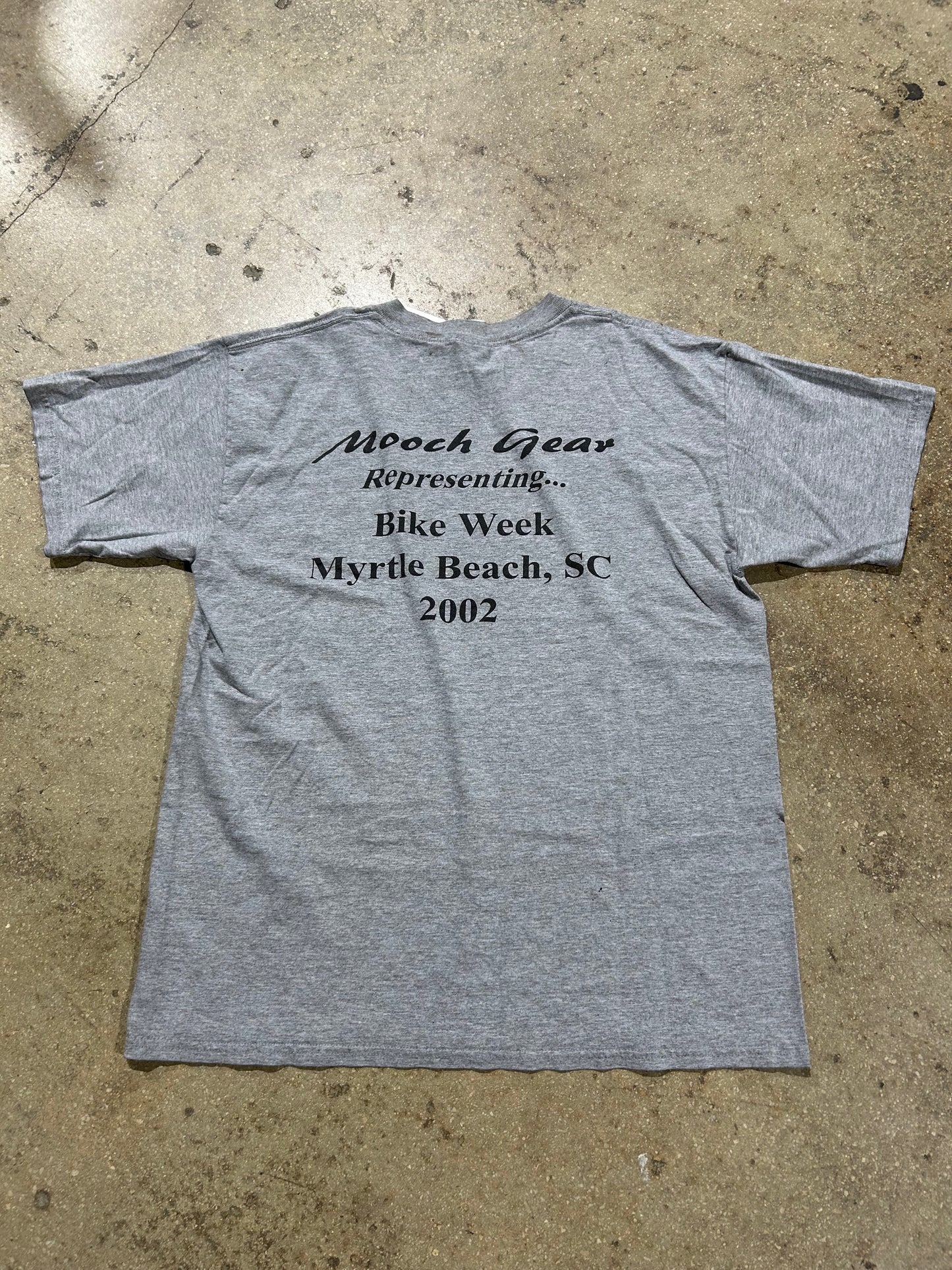 2002 Ride Me Bike Tee - Gray Size Large
