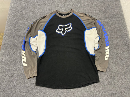 Fox Racing Jersey - Black / Blue Size XL