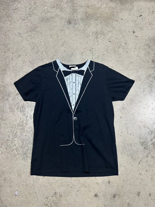Saint Laurent Suit & Tie Tee - Black Size Small
