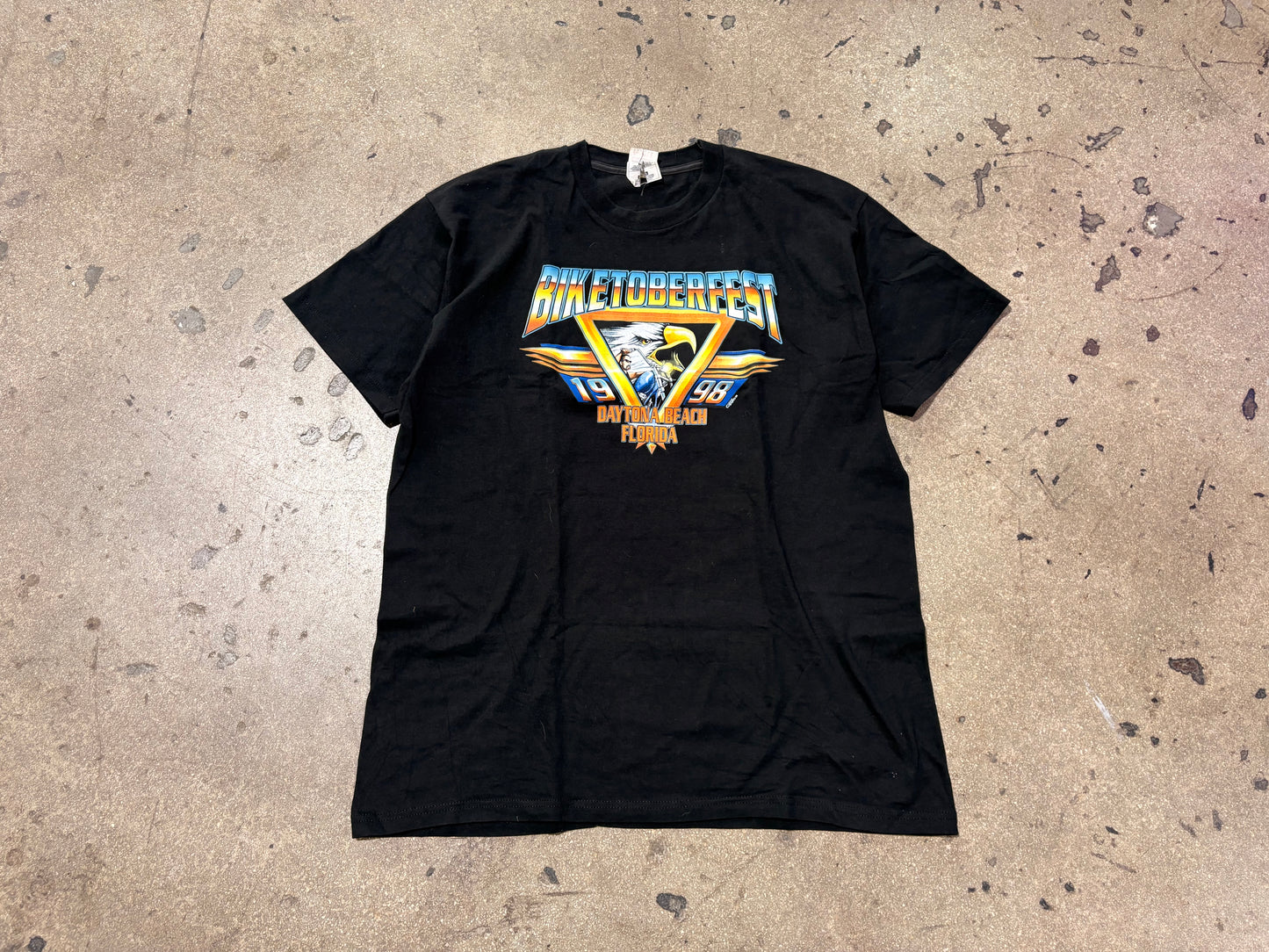 1998 Biketoberfest Daytona Beach Tee - Black Size XL