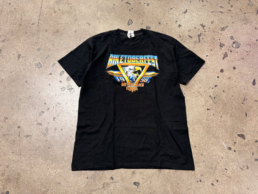 1998 Biketoberfest Daytona Beach Tee - Black Size XL