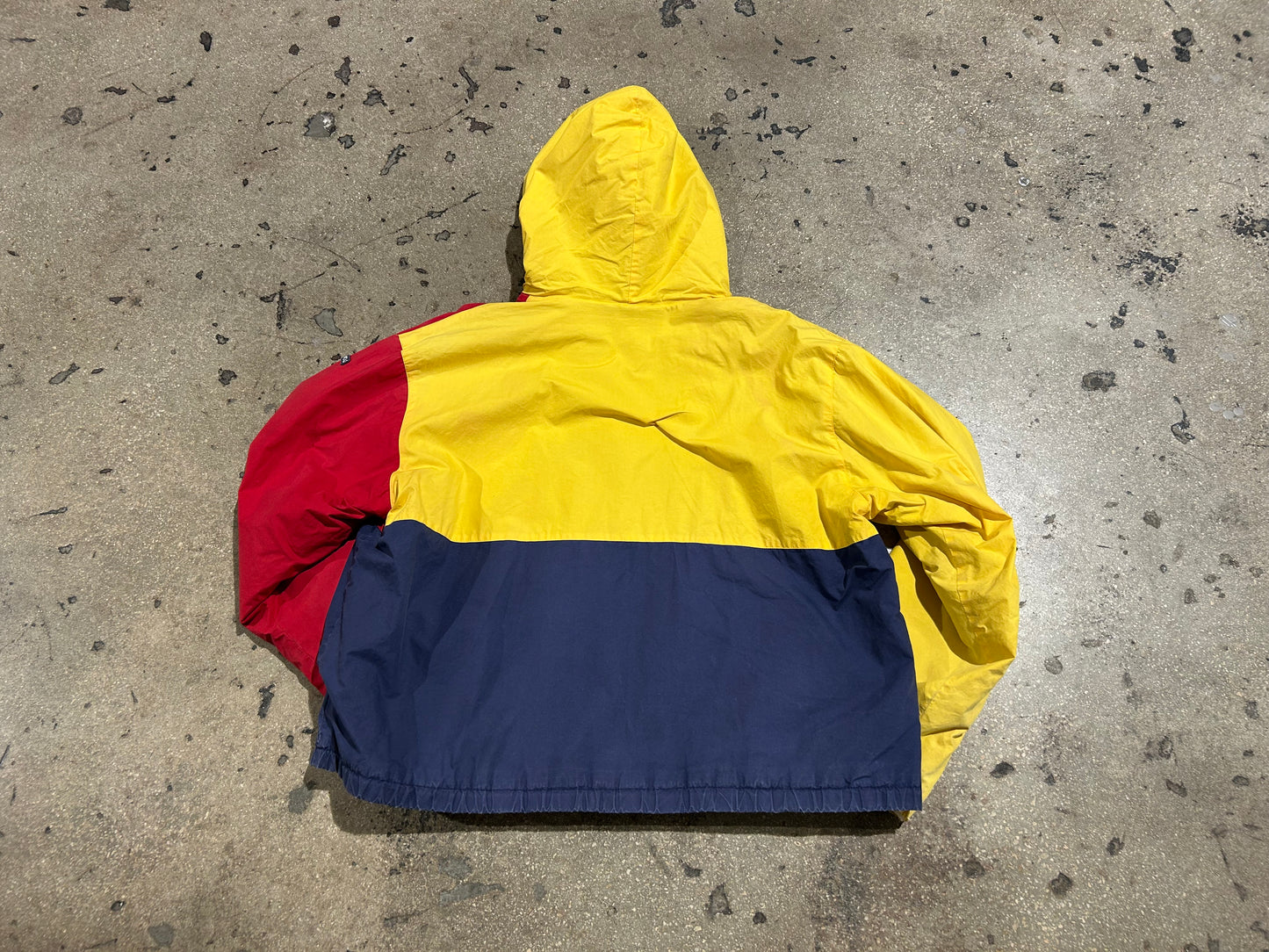 Polo Ralph Lauren Rain Jacket - Red/Yellow/Navy Size Large