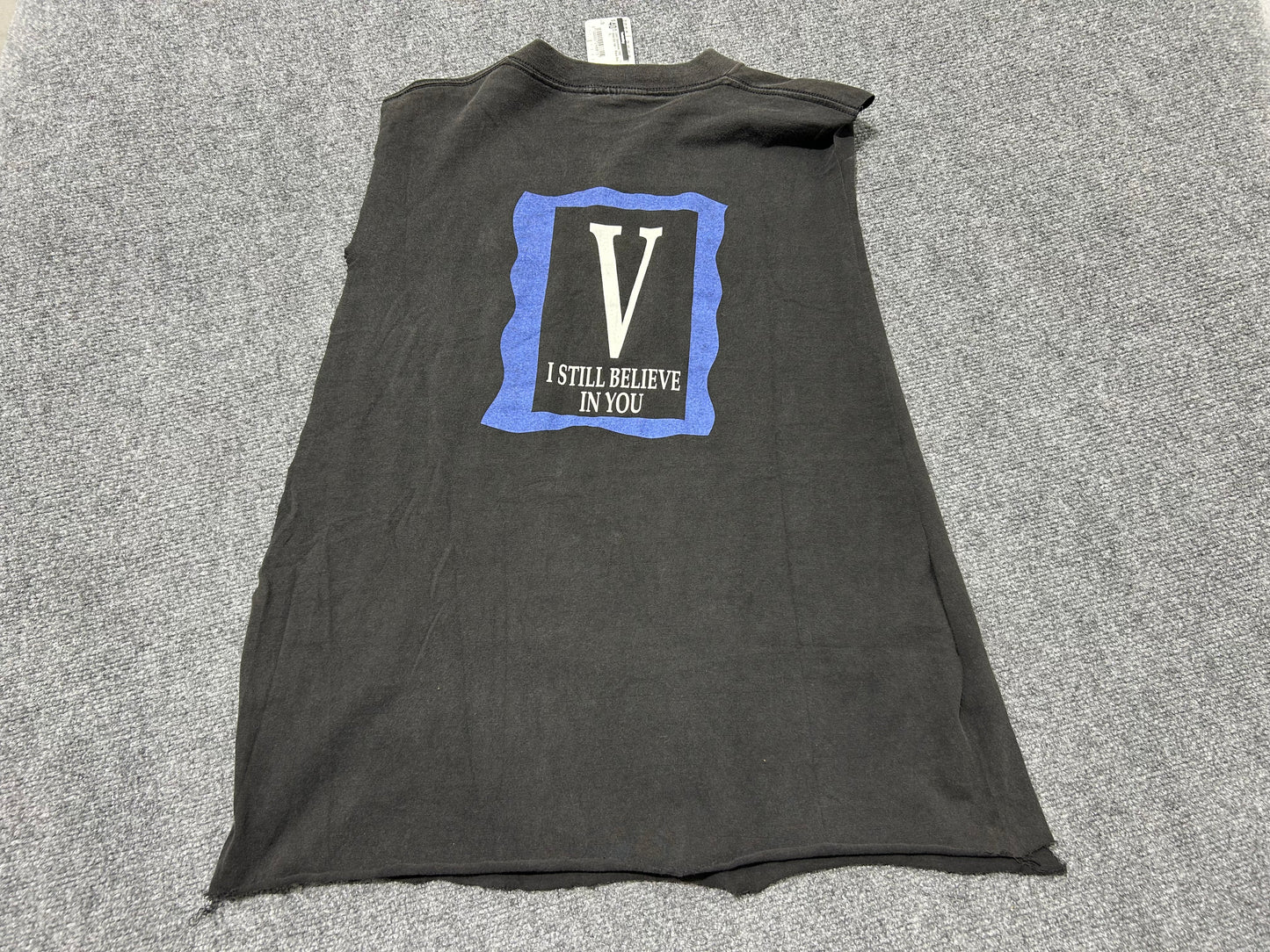 Cutoff Sleeveless 1992 Vince Gill Tee - Black Size XL