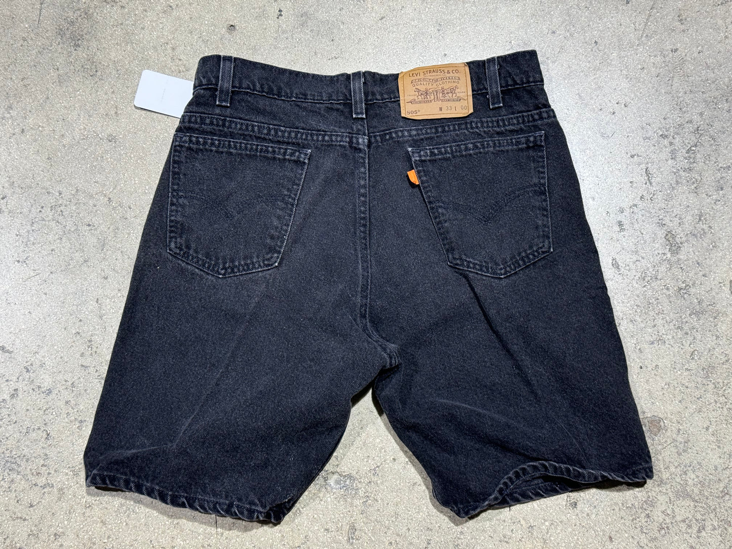 Levis Orange Tab Denim Shorts - Black Size 33