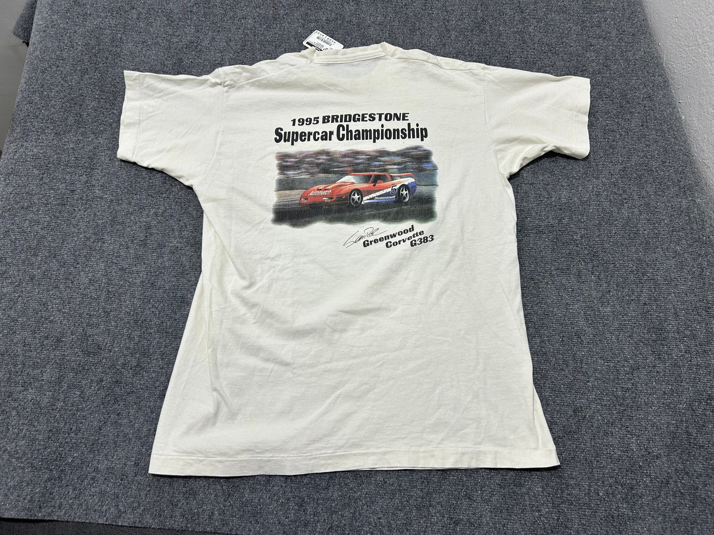 1995 Bridgestone Supercar Championship Tee - White Size XL