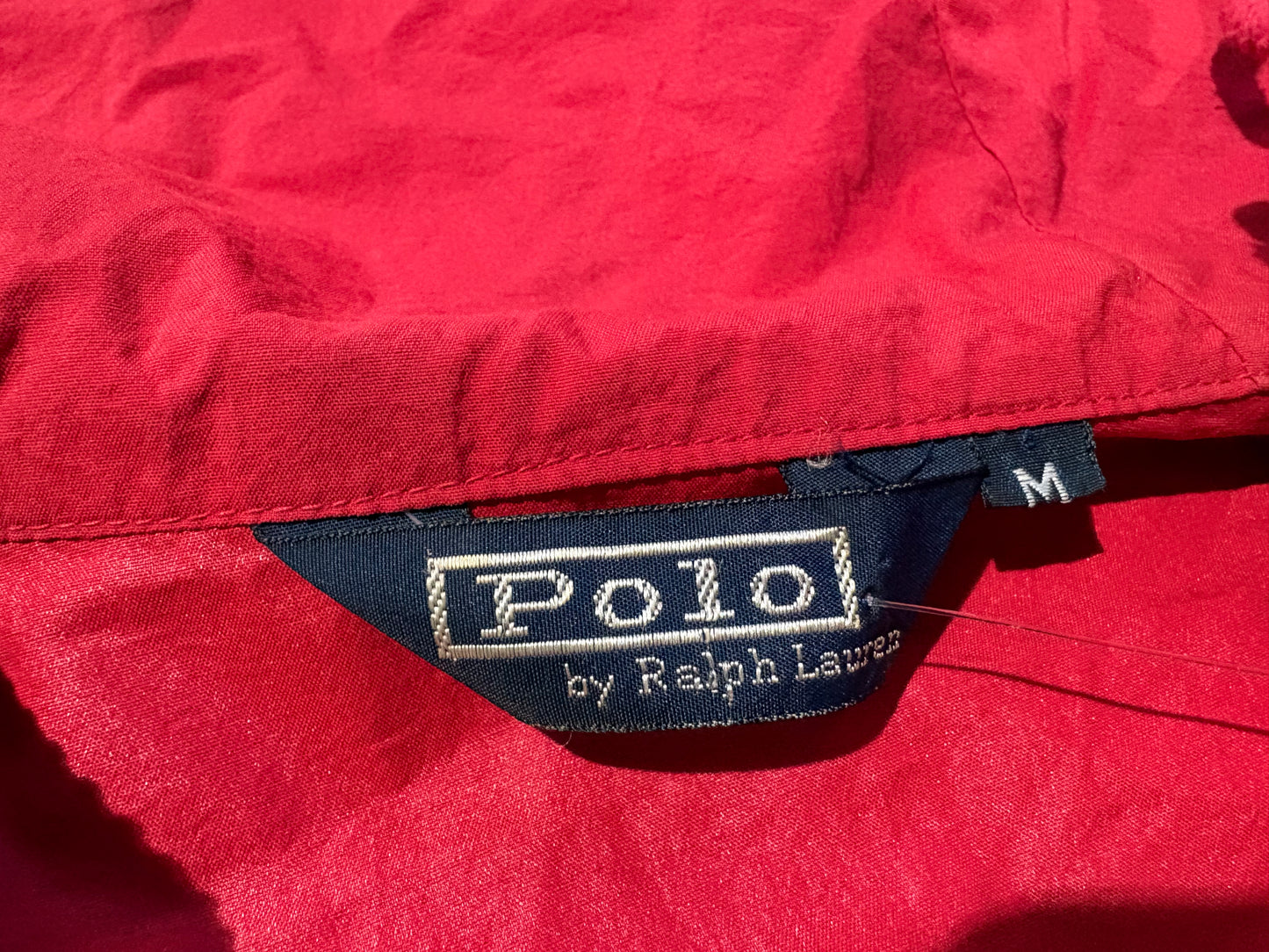 90s Polo Ralph Lauren Zip Up Jacket - Red Size Medium