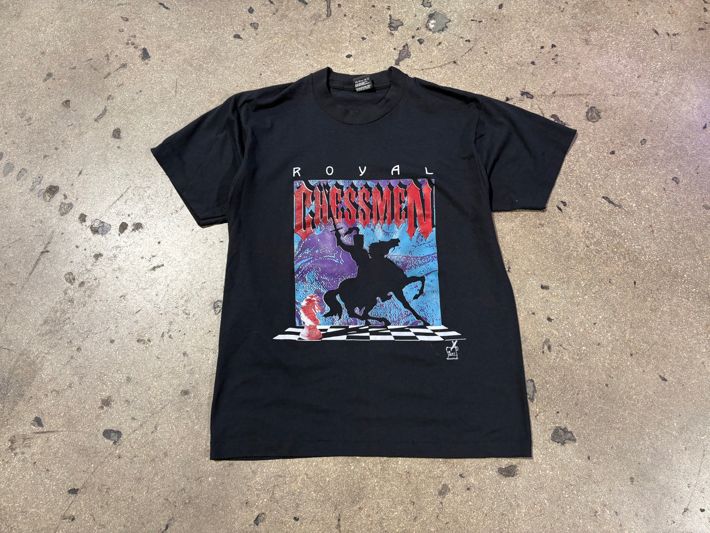 Royal Chessmen Tee - Black Size Large