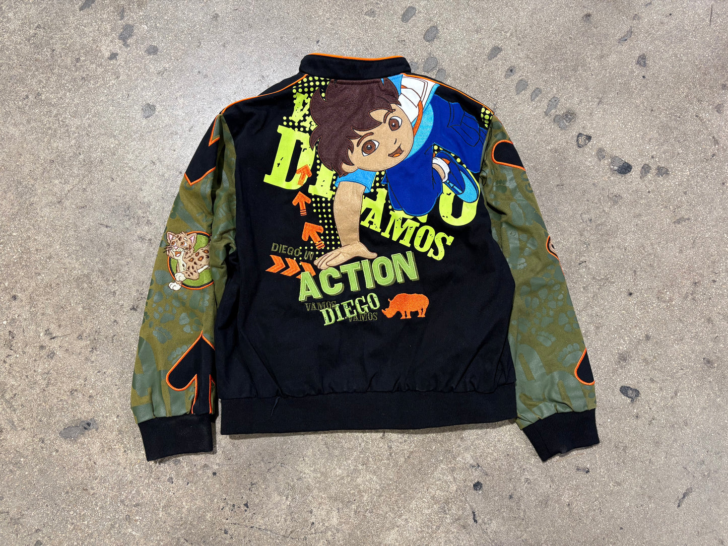 JH Design Go Diego Go Racing Jacket - Black /Orange Size Youth XL