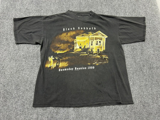 1991 Thrashed Wild Horse Mustang Tee - White Size XL