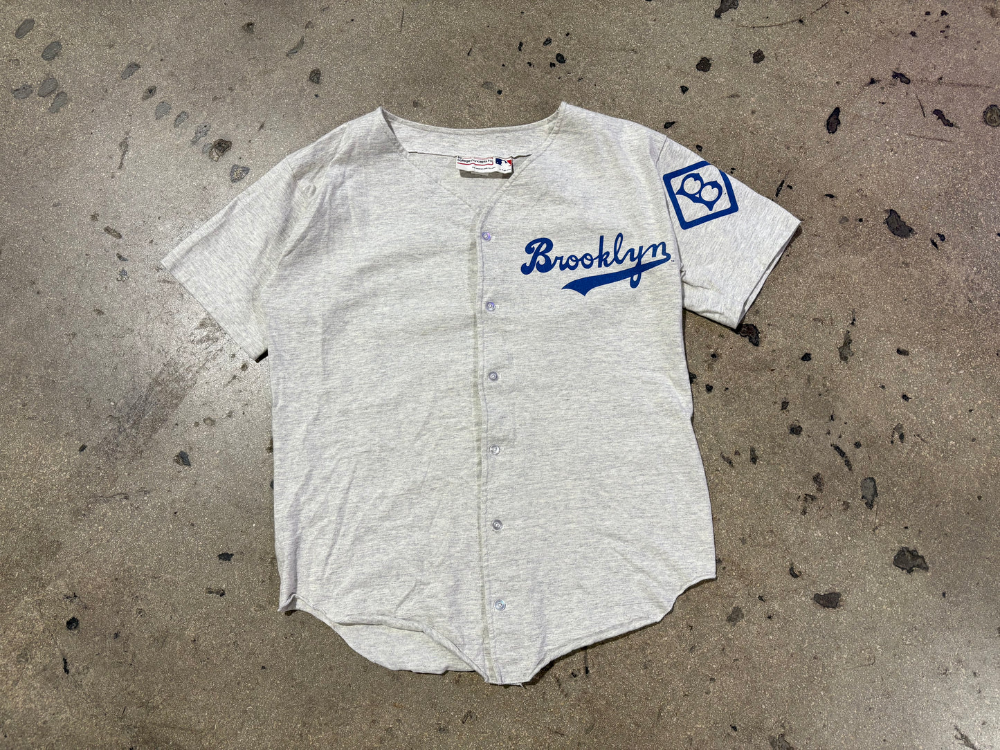 Brooklyn Dodgers Cooperstown Collection Jersey - Grey Size Medium