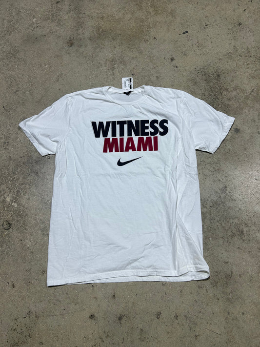 Witness Miami Nike Heat Tee - White Size XL