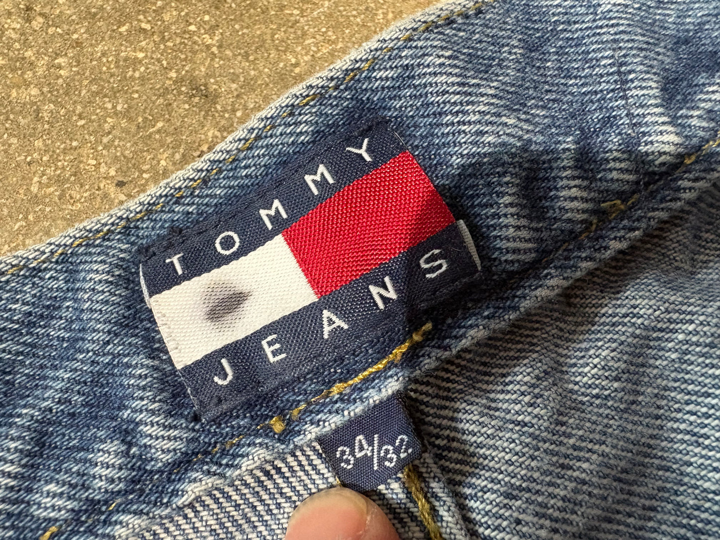 Tommy Hilfiger Waistband Denim Jeans - Blue Size 34 x 32