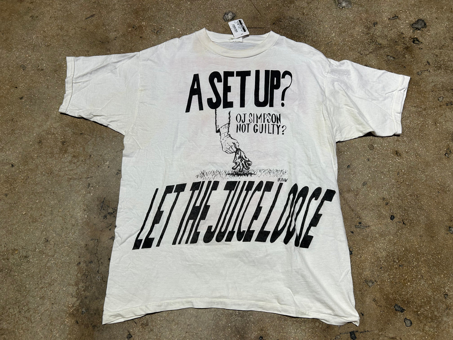A Setup? Let The Juice Loose Tee - White Size XL