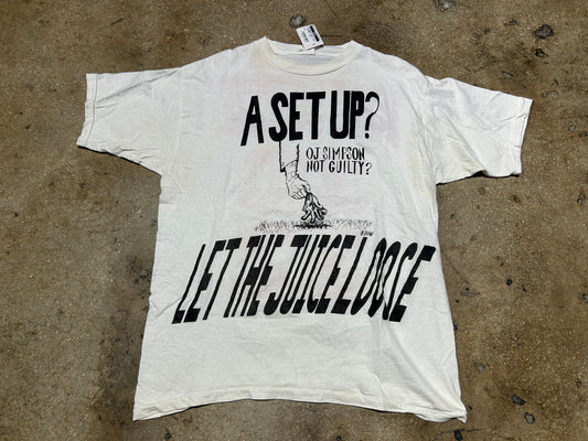 A Setup? Let The Juice Loose Tee - White Size XL