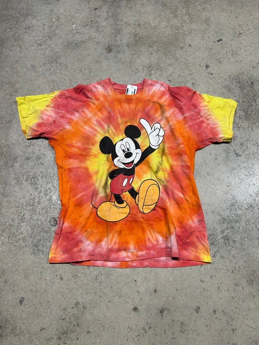 Disney Mickey Mouse One Finger Tee - Tie Dye Size XL