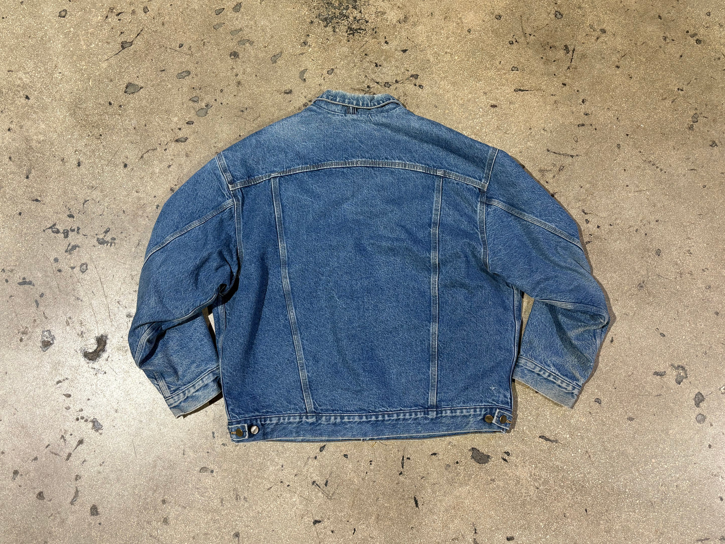 Carhartt Blanket Lined Denim Jacket - Blue Size XXL