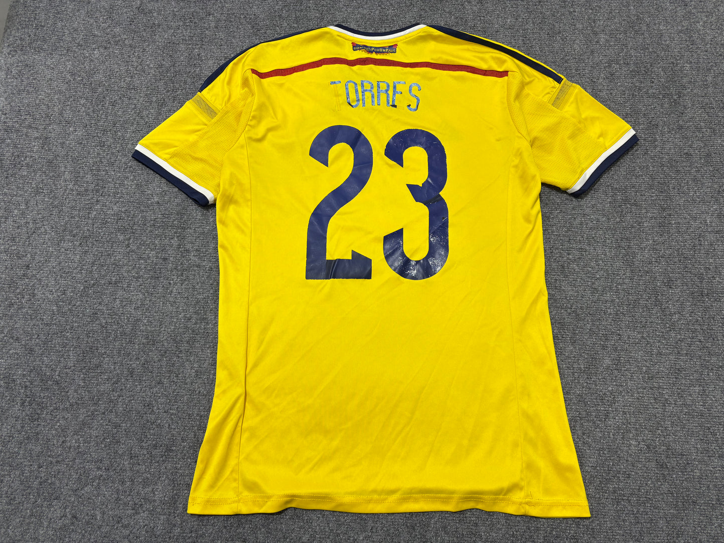 Adidas Columbia #23 Torres Jersey - Yellow Size Medium