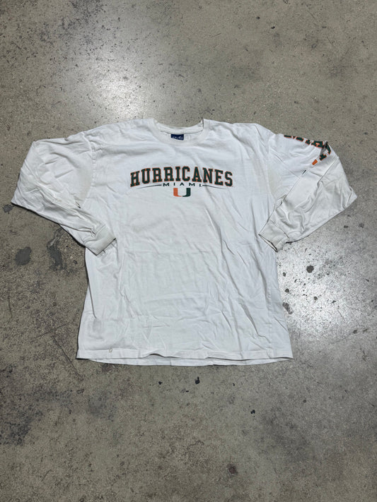 Hurricanes Miami L/S Tee - White Size XL