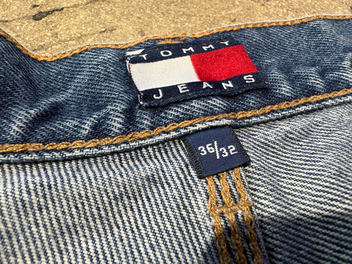 Tommy Hilfiger Baggy Carpenter Denim Jeans - Blue Size 36 x 32