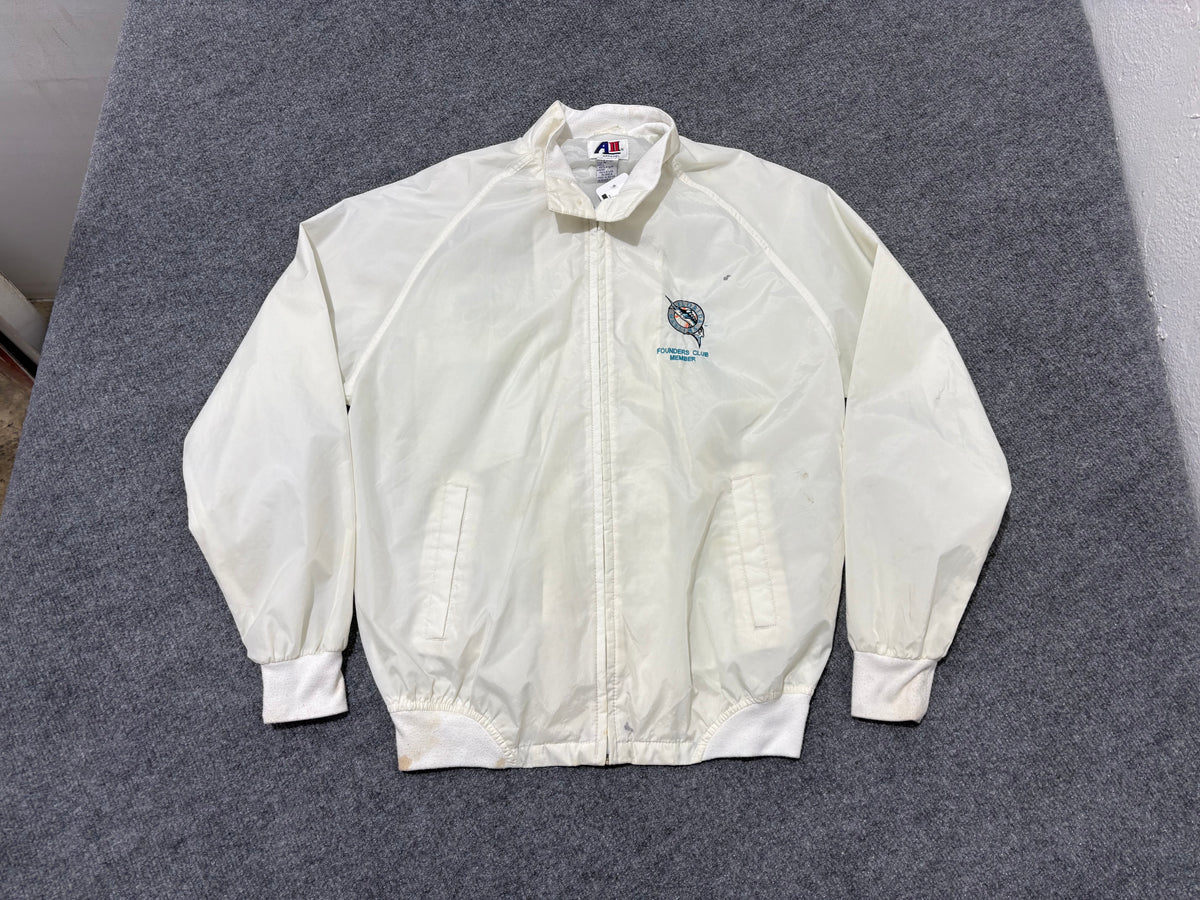 Florida Marlins Founders Club Member Jacket - White Size Medium