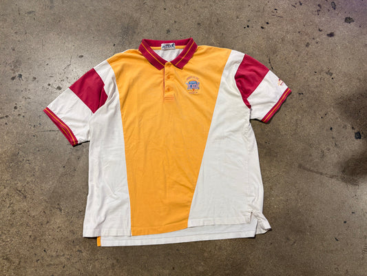 1995 Super Bowl Miami Polo - Yellow/ Pink Size XL