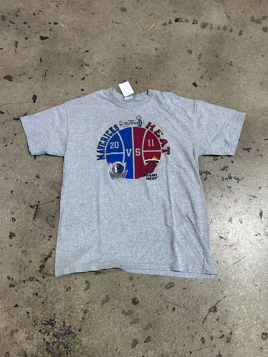 2011 NBA Finals Tee - Grey Size Large