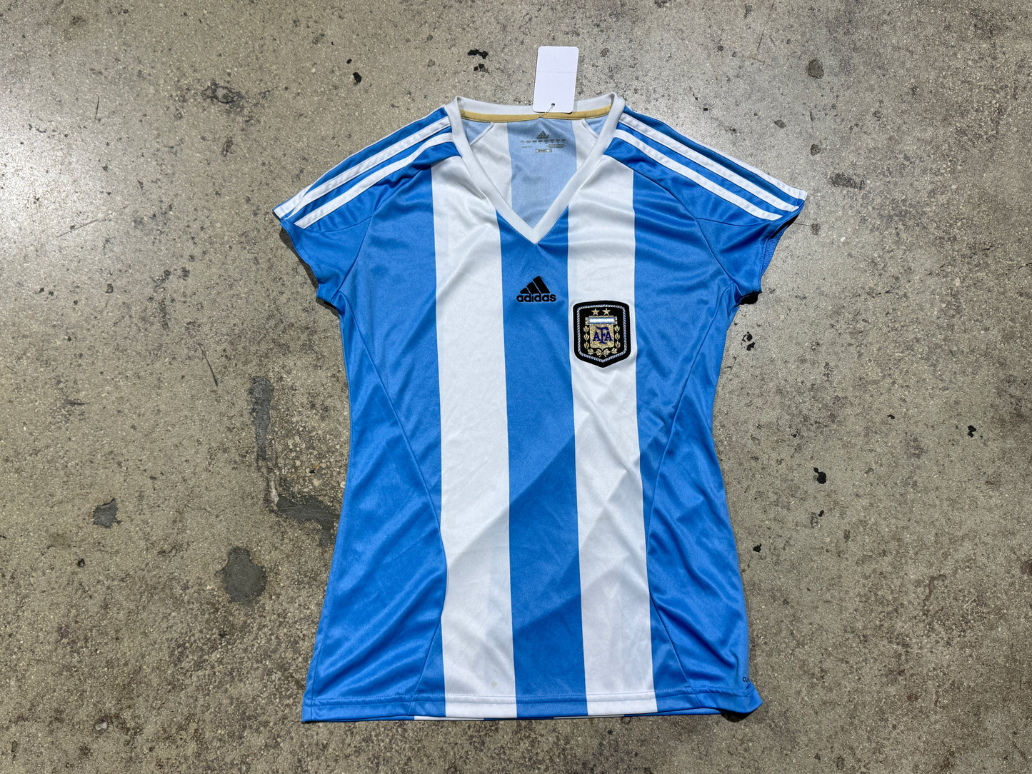 WMNS Argentina Soccer Jersey - Baby Blue/White Size Medium