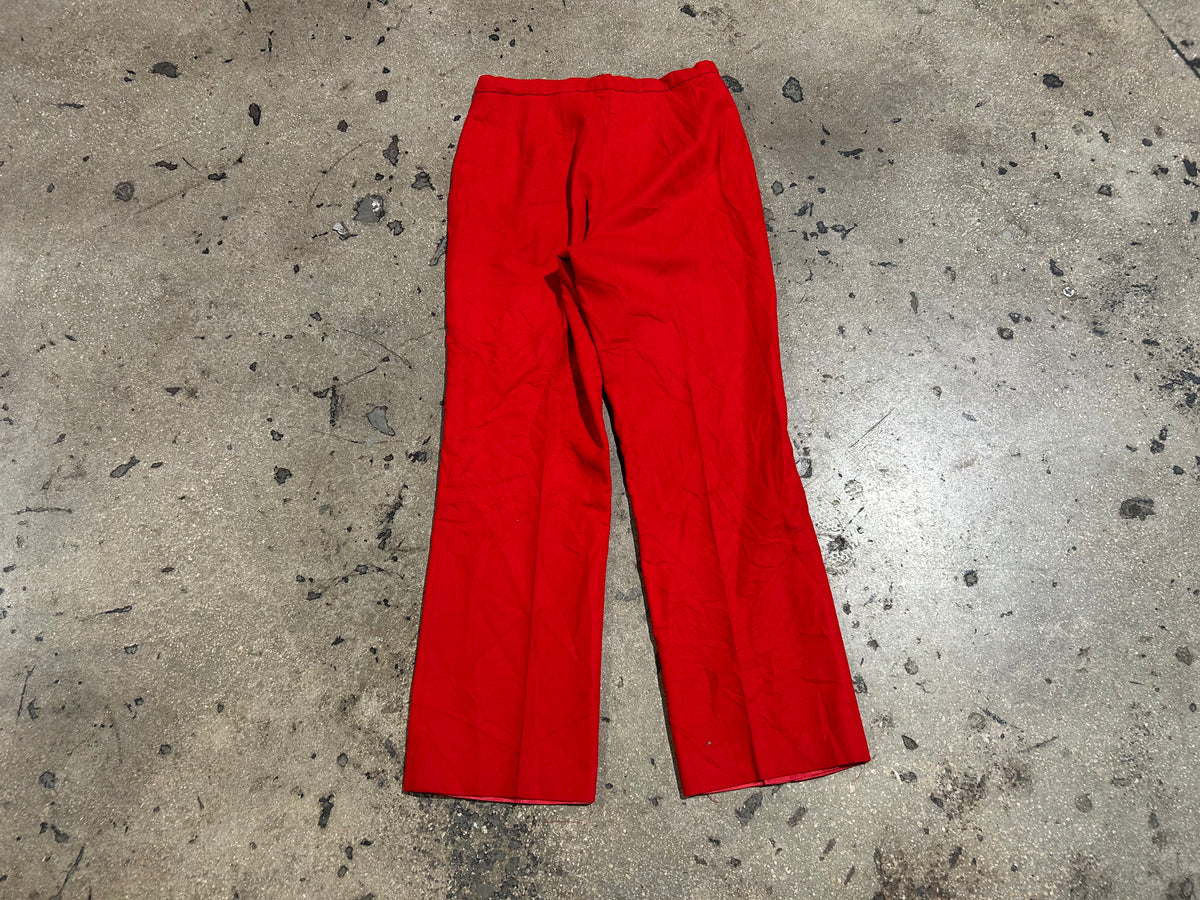 70s Pendleton 100% Pure Virgin Wool Dress Pants - Red Size 30