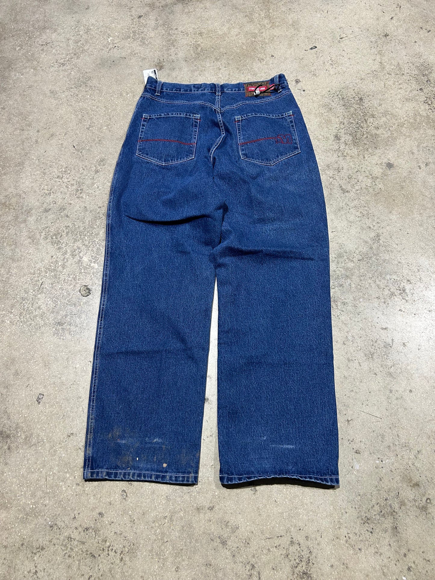 Mecca Panel Jeans - Blue Size 36x34