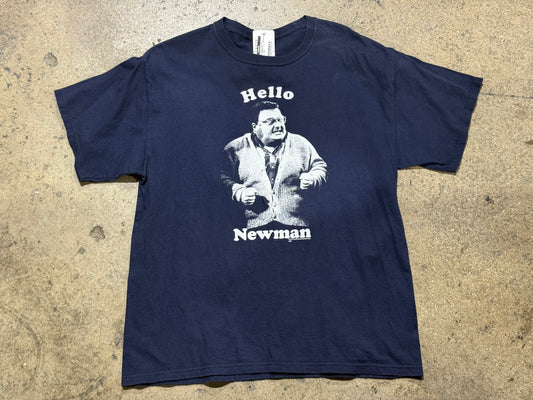 2009 Seinfeld HELLO NEWMAN Tee - Navy Size Large