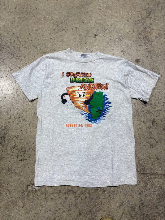 1992 I Survived Hurricane Andrew - Grey Size Medium