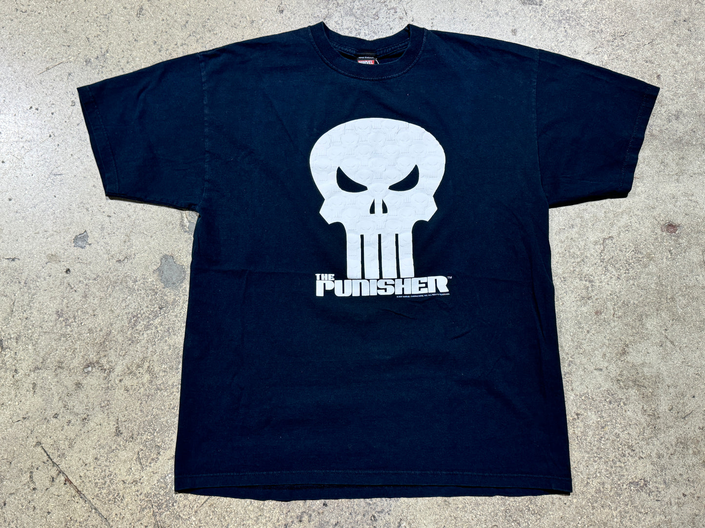 2004 Punisher Skull Tee - Black Size XL