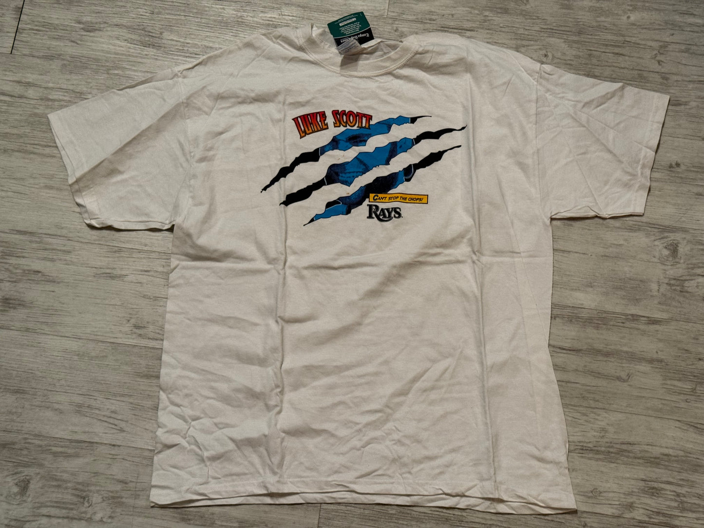 Tampa Bay Rays Luke Scott Tee - White Size XL