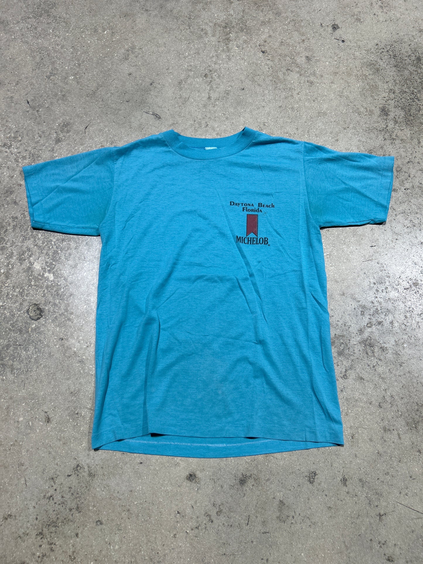 1984 Michelob Beer Daytona Beach Tee - Blue Size Medium