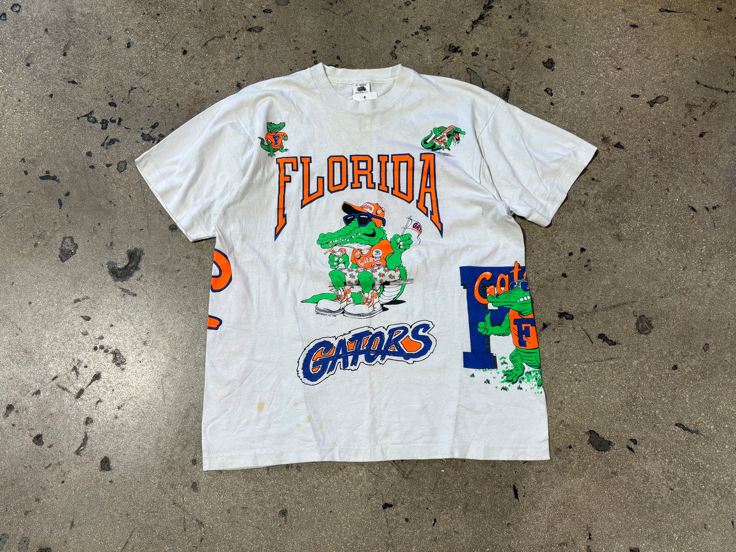 Florida Gators UF Simply The Best AOP Tee - White Size XL